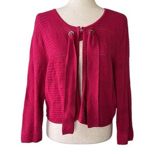 7th Avenue New York & Company Raspberry Cardigan